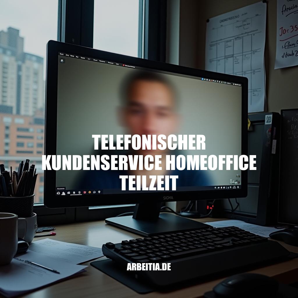 Telefonischer Kundenservice Homeoffice Teilzeit - Flexible Jobs für alle