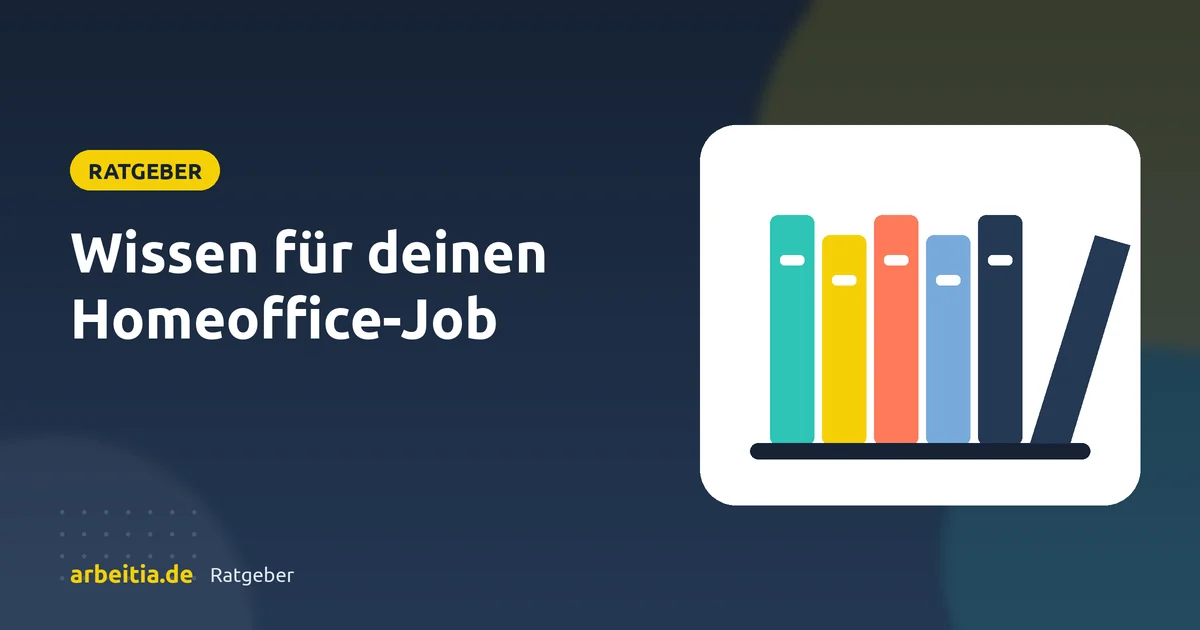 Illustration: Bücherregal – Ratgeber für Homeoffice-Jobs